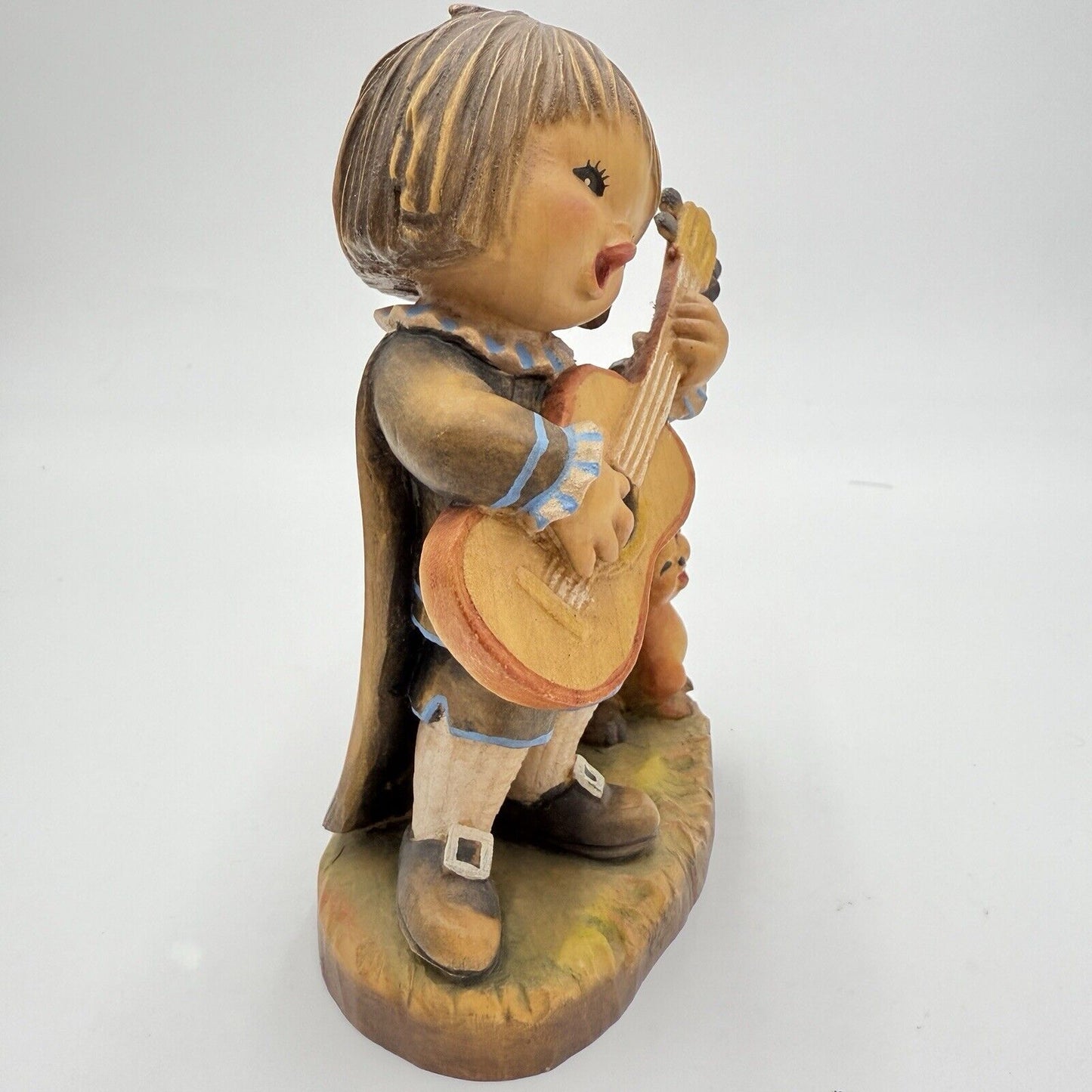 ANRI Ferrandiz 6" Wood Carving Figurine “Romeo" Playing Guitar Italy Folk Art