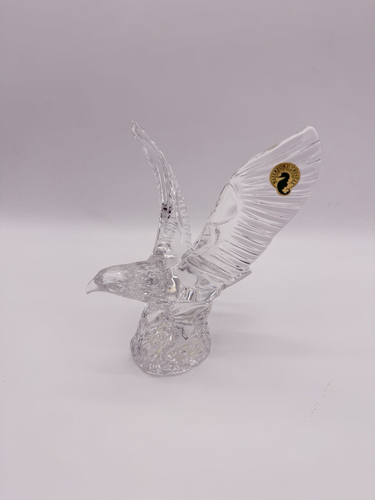 Waterford Crystal Eagles Wing Lead Clear 7” Bald American Eagle Bird Figurine
