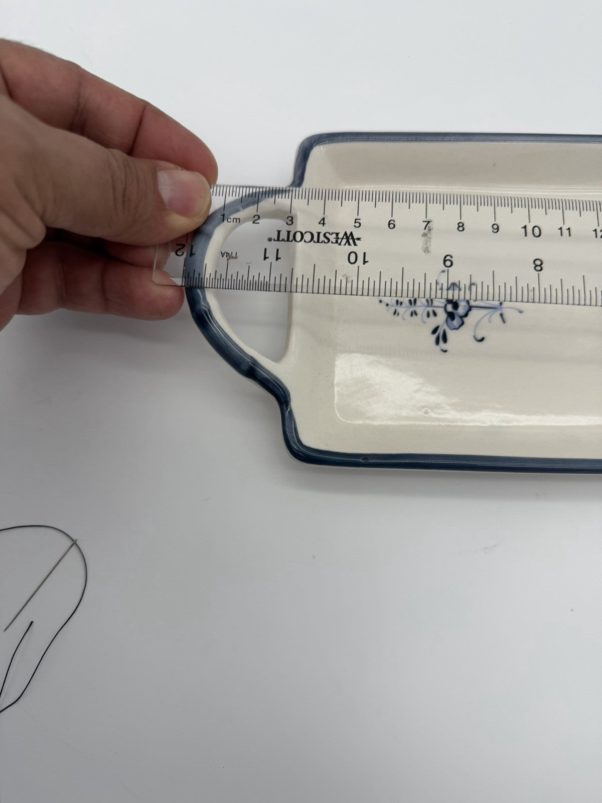 Villeroy & Boch VIEUX Old LUXEMBOURG Porcelain Germany Rectangle Handled Tray