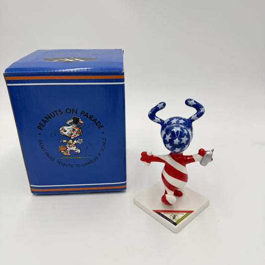 Westland Giftware Peanuts On Parade Snoopy All American Digital Dog Figurine Box