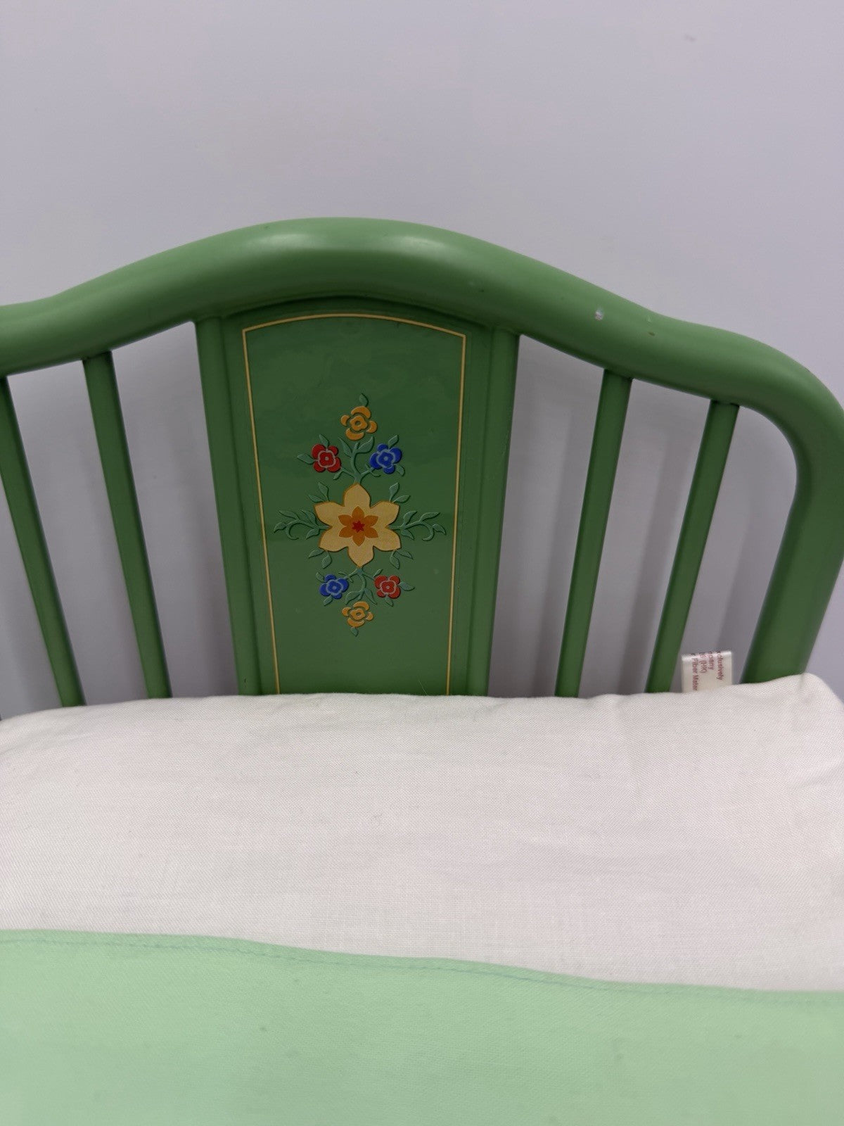 18" American Girl Doll Kit Kittredge Green Day Bed & Tufted Bedding Set Metal