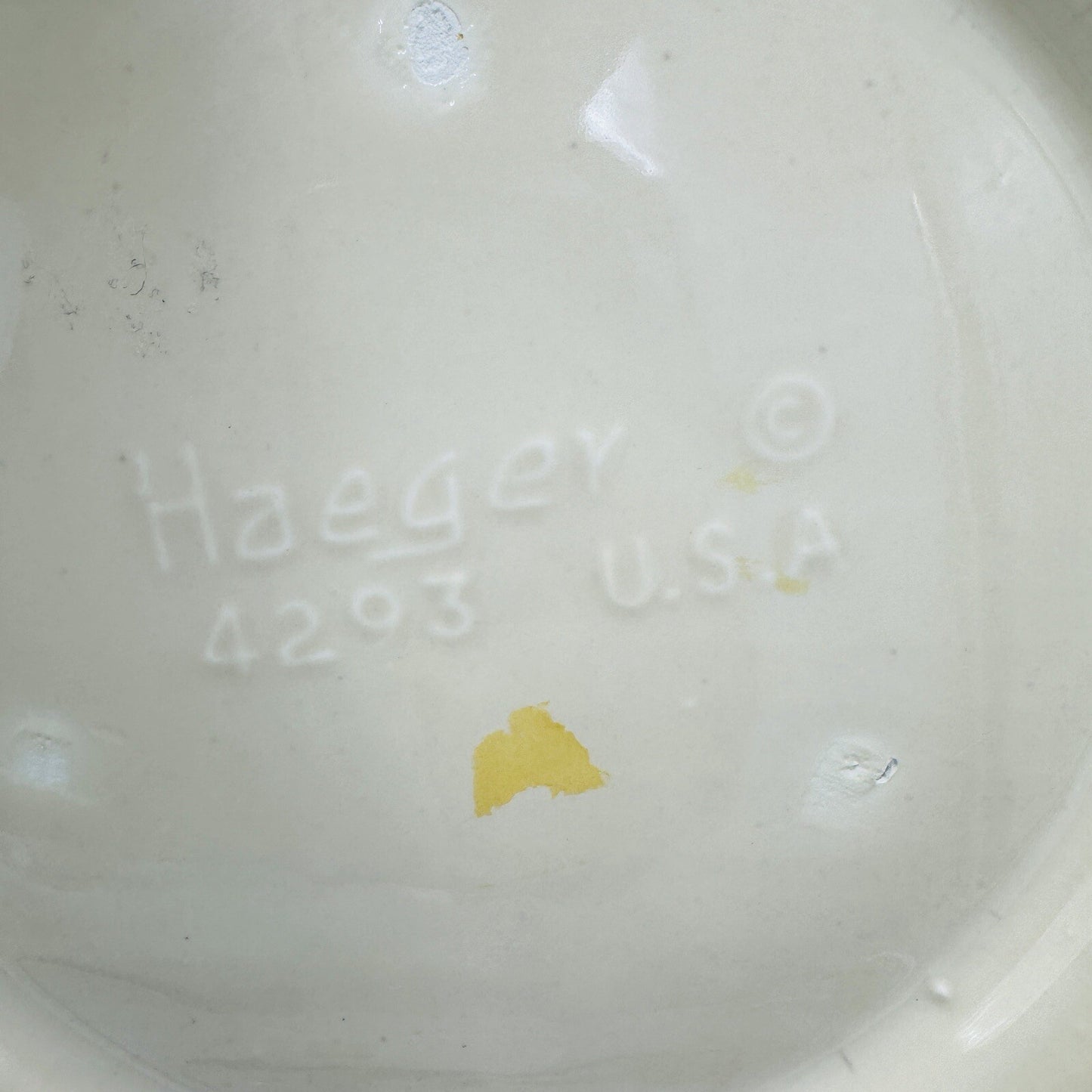 MCM Haeger USA Pottery Bowl Planter Ceramic Floral Rare #4293 3.5inH x 11inW