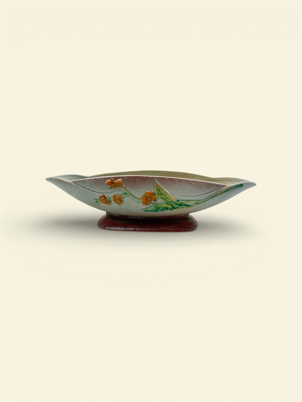 Roseville Art Pottery Gray Bittersweet Console Bowl Dish 830-14 Planter Large
