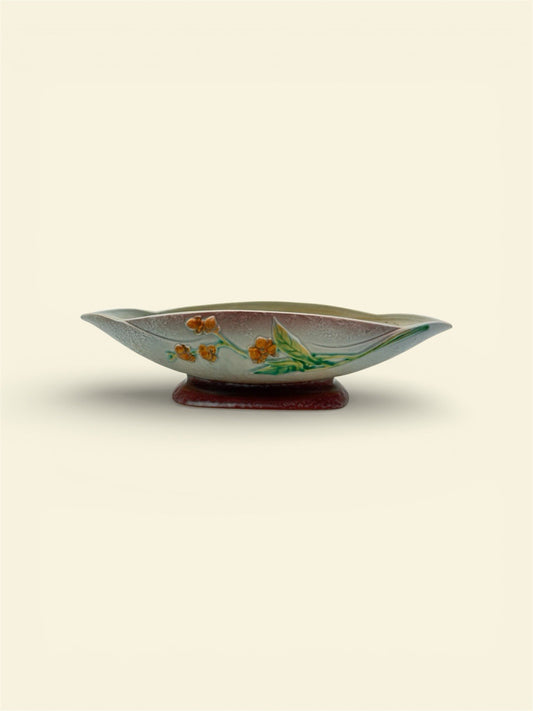 Roseville Art Pottery Gray Bittersweet Console Bowl Dish 830-14 Planter Large