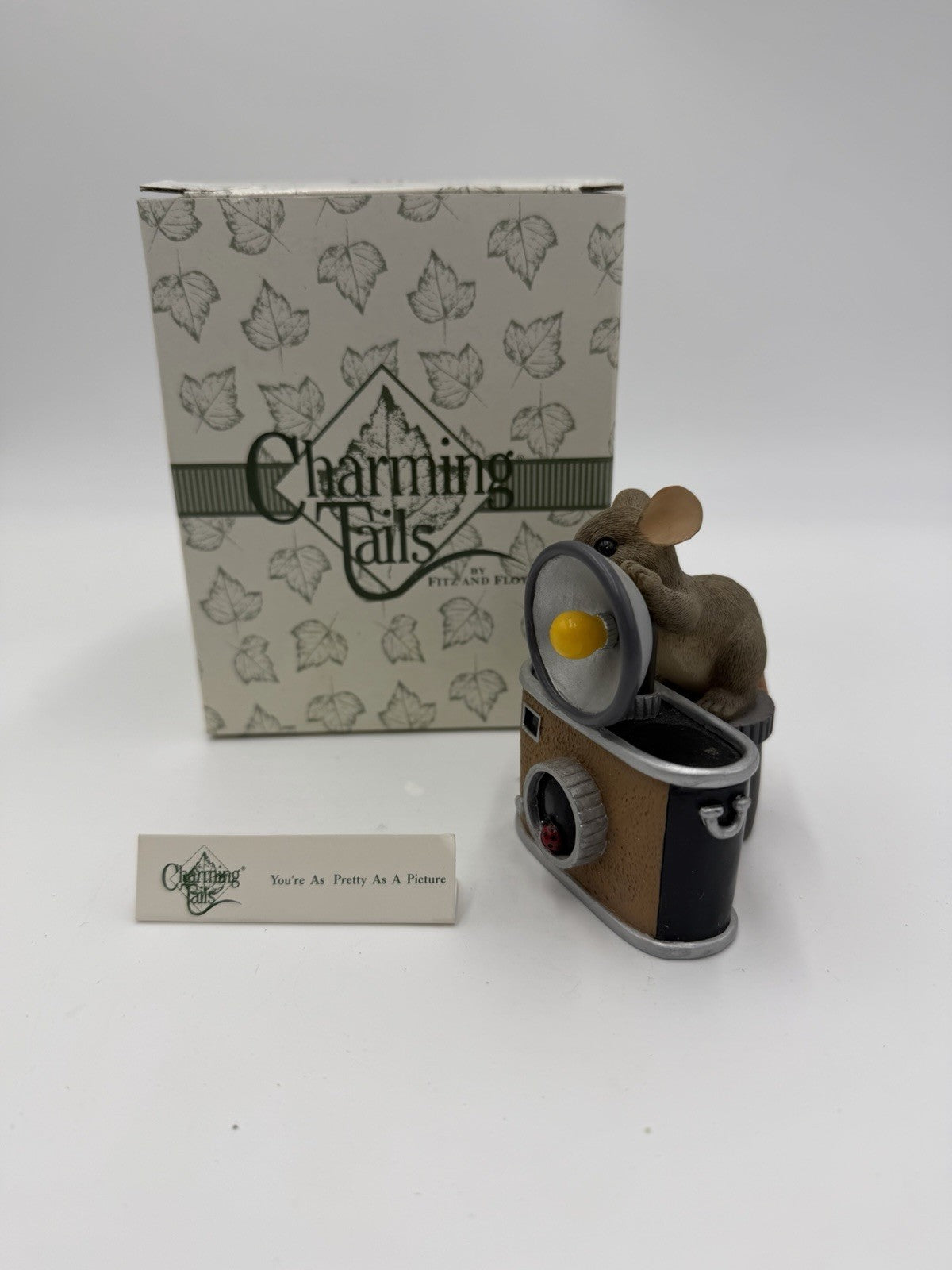 Charming Tails Fitz & Floyd Your Pretty As A Picture 89/122 Figurine Mice