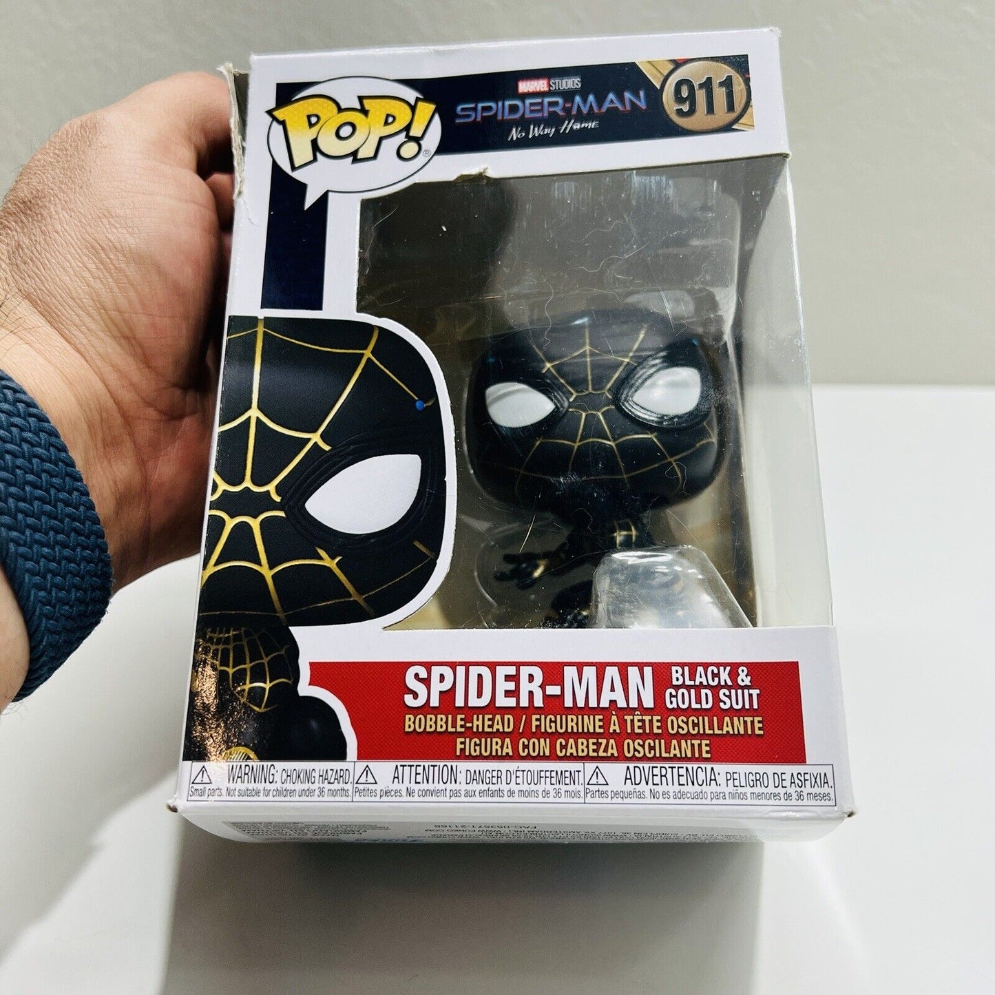 Funko Pop! Movies Spider-Man No Way Home Black and Gold Suit Toy Box