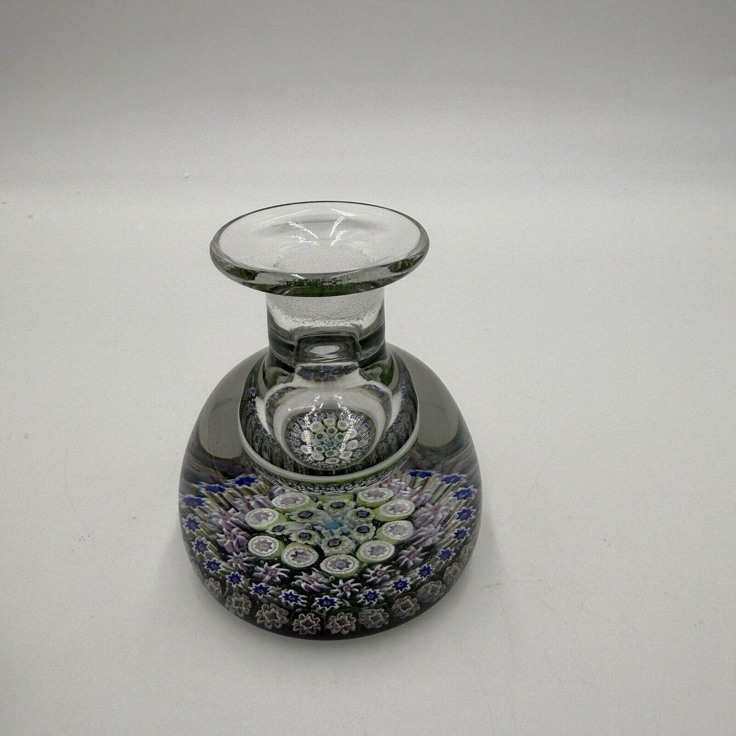 Perthshire Paperweight Millefiori Perfume Bottle Inkwell Scotland Art Glass