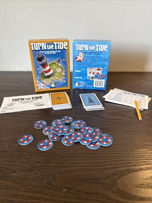Turn The Tide Card Game by Gamewright 100% Complete 2004 Rare Fun Game