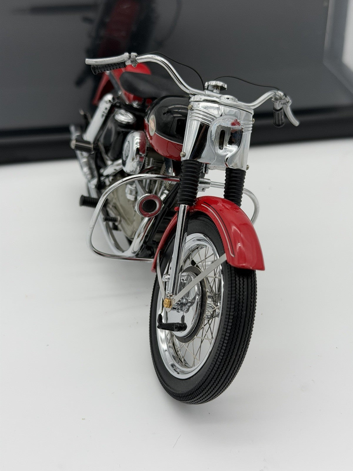 Franklin Mint 1957 Harley Davidson XL Sportster 1:10 Scale Diecast Motorcycle