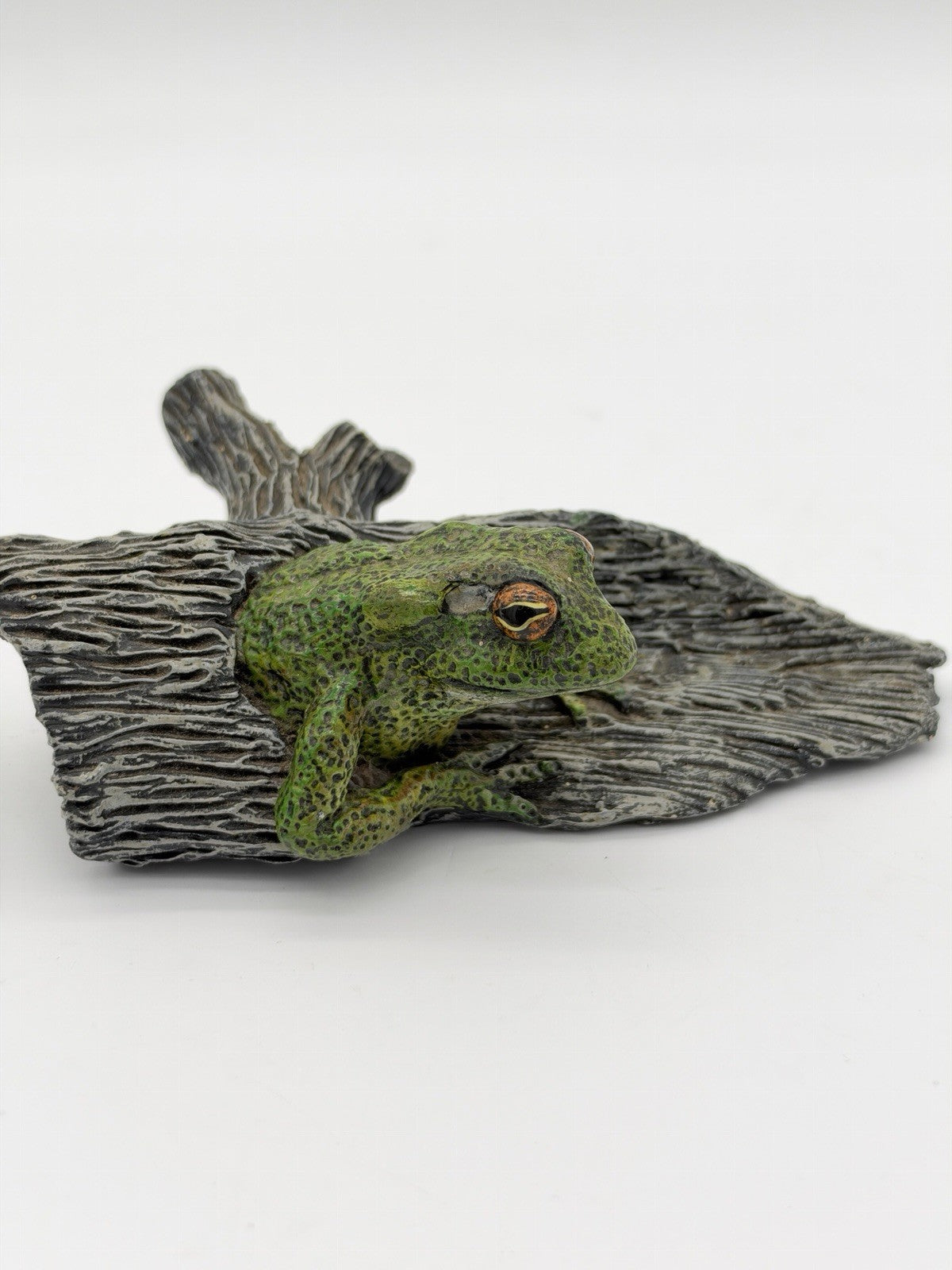 Vintage Studio Art Frog Painted Figurine Signed Oliphant 1991