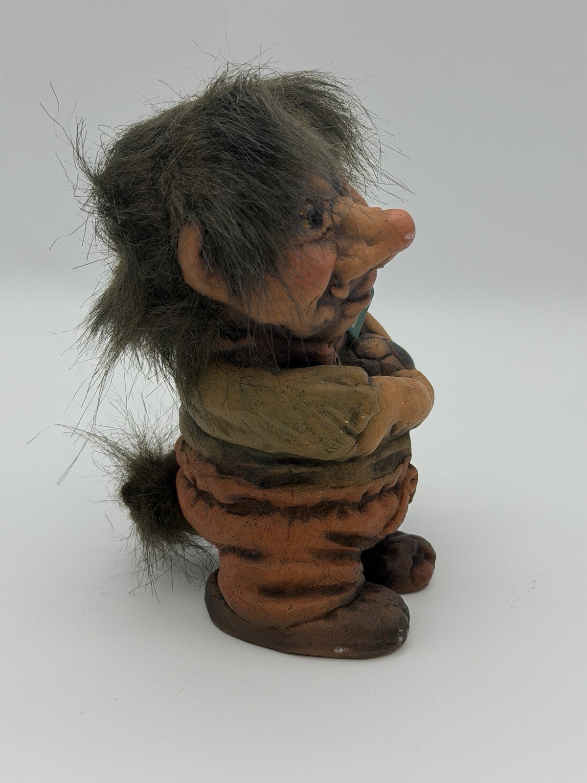Fosse-Troll Pottery Norway Soccer Ball Boy 7”H W/Tag Sven Schulze Figurine
