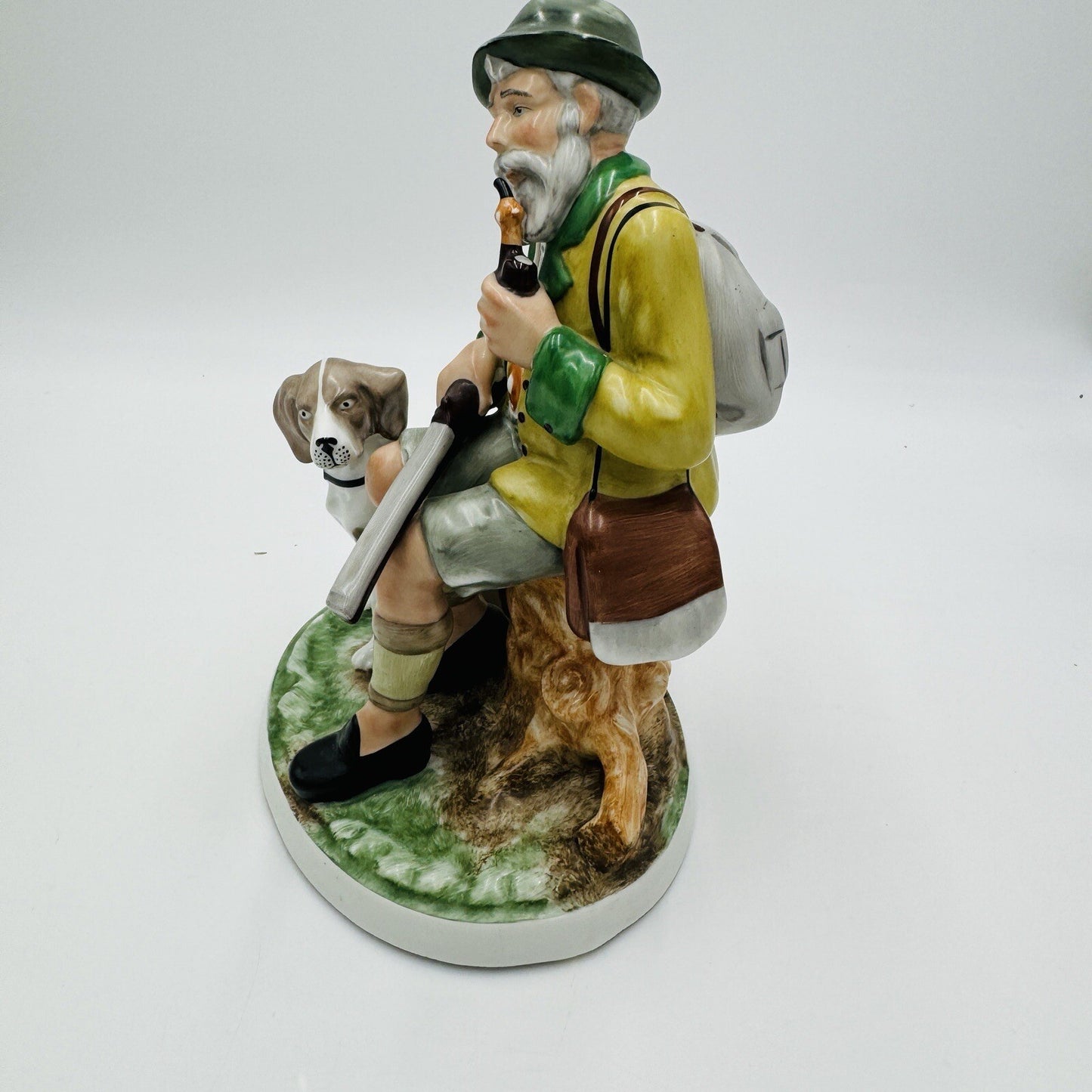 Vintage Gerold Porzellan Tettau Bavaria Germany Hunter Large Hand Painted Figure