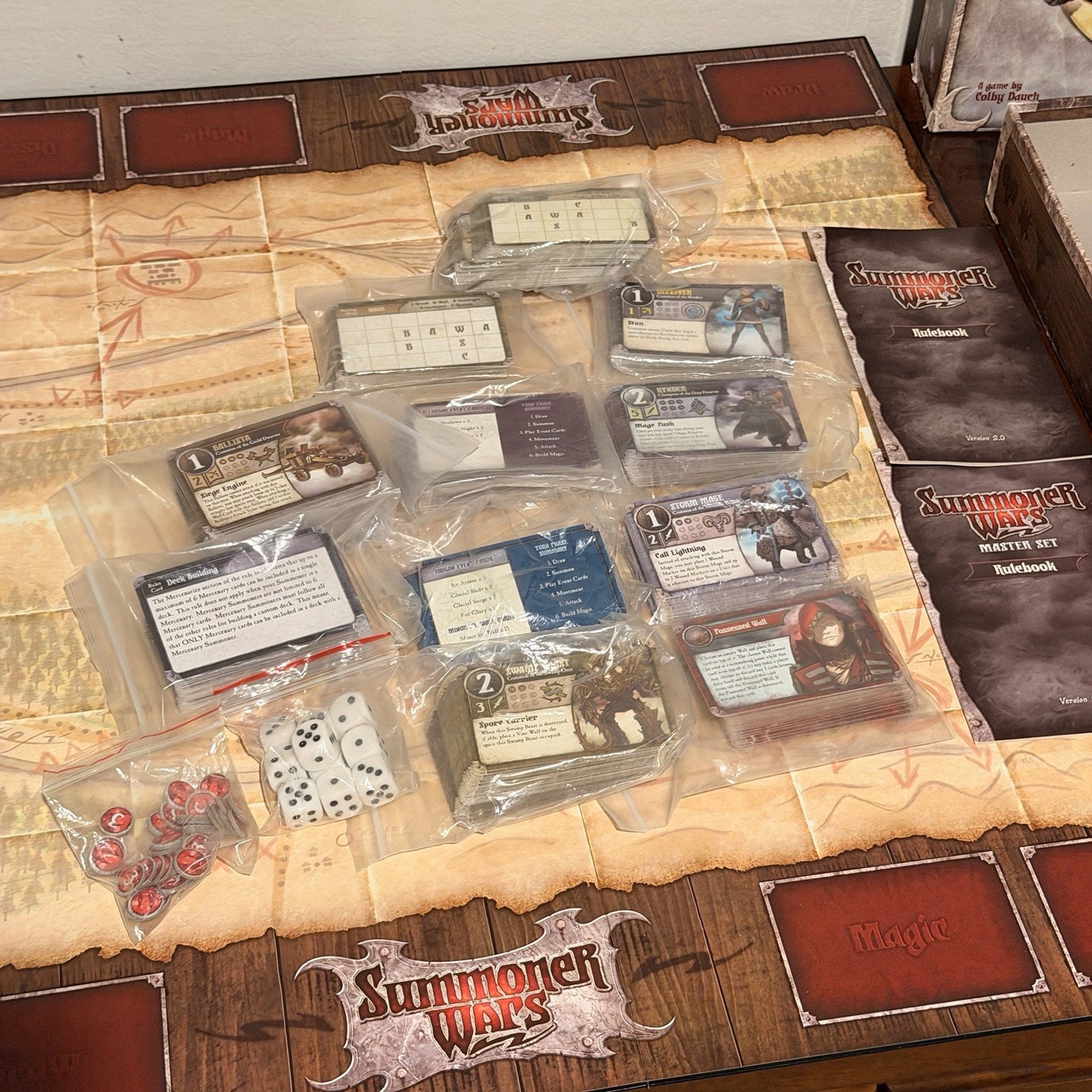Summoner Wars Master Set Board Game New Open Box Complete Plaid Hat Games