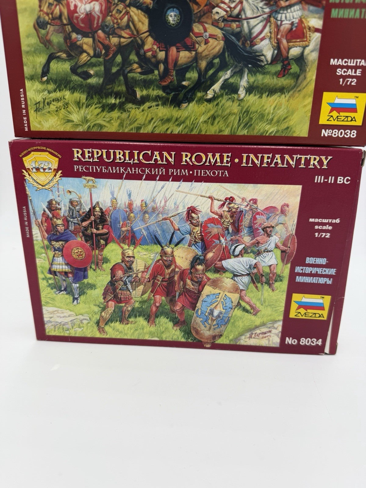 Zvezda Scale 1/72 Republican Rome Calvary & Infantry Models 2004 Figurines