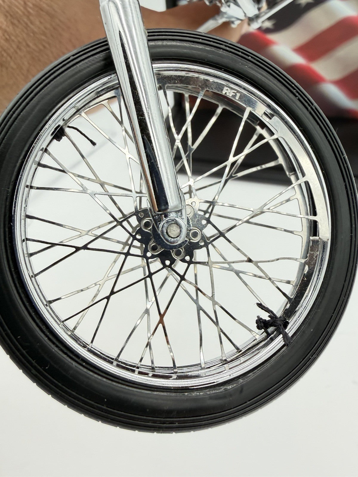 Franklin Mint Harley-Davidson 1969 Easy Rider 1:10 Scale Diecast (flawed Rims