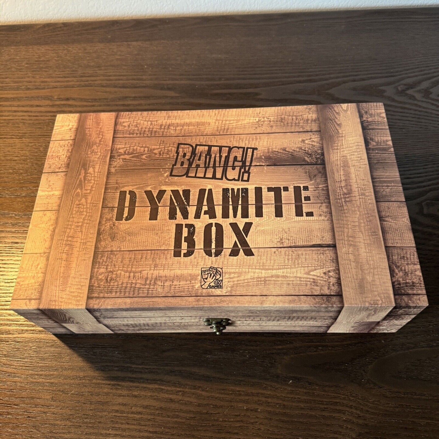 DV games Bang! Dynamite Box Storage Collector’s Wooden Pieces Dual Layer Boards