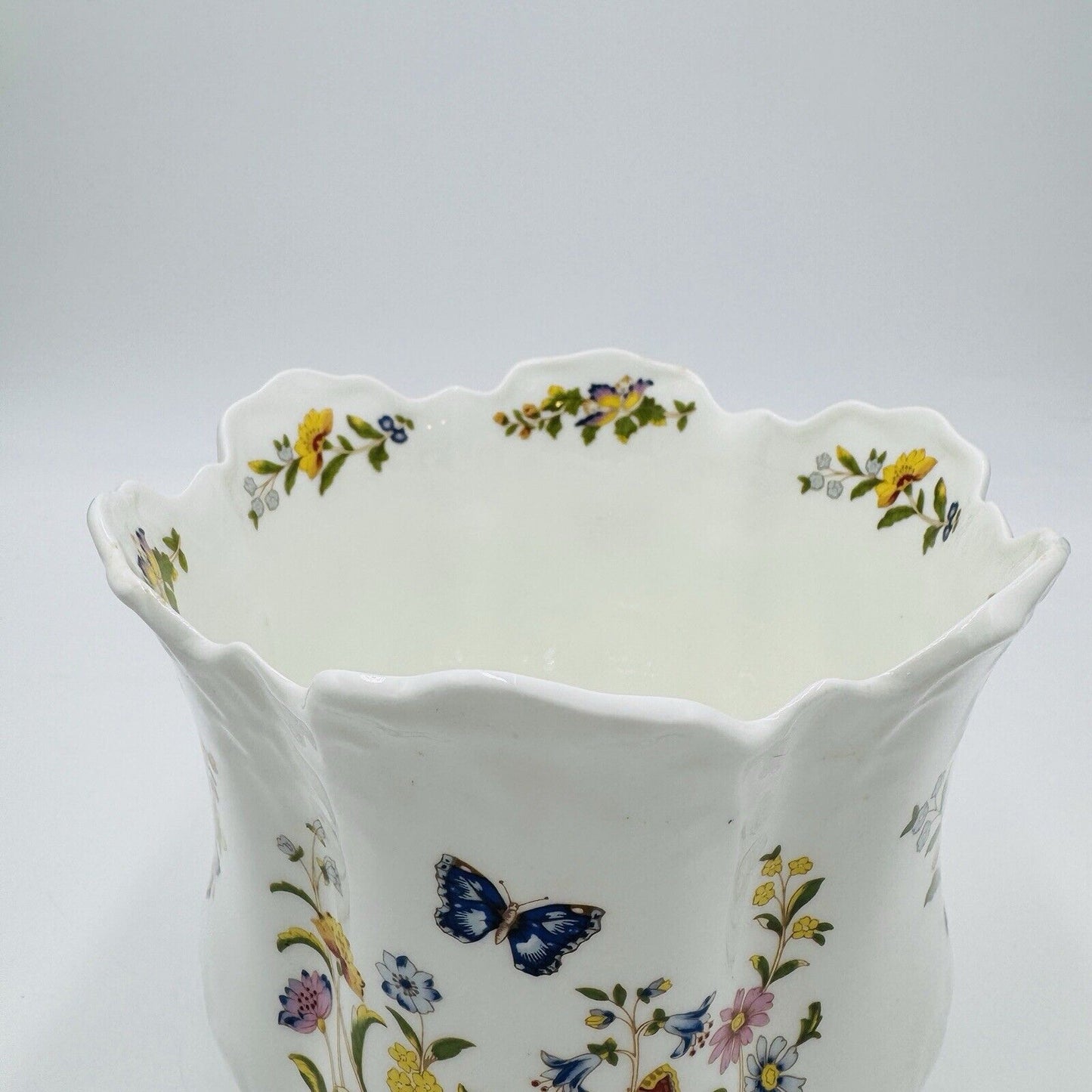 AYNSLEY Bone China Cottage Garden Planter Floral