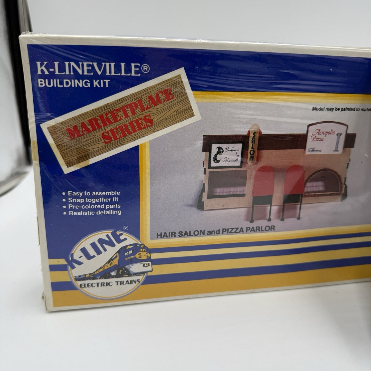 K-Lineville O Scale marketplace series bakery hair salon & pizza parlor Figurine