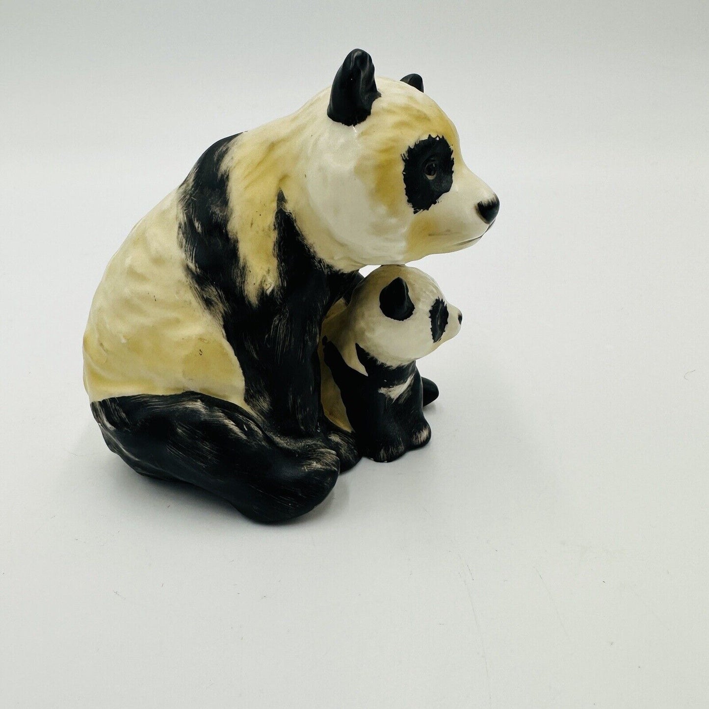 Goebel Panda Mama Bear Cub Figurine Hand Vintage W.Germany #36008-15 1976