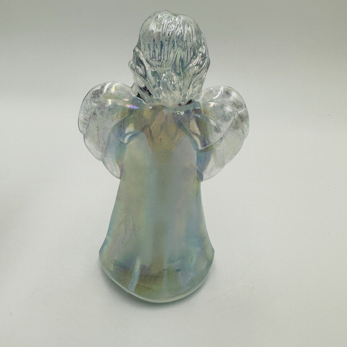 Fenton Angel Figurine 100 Year Anniversary Hand Painted Iridescent 2005 5in