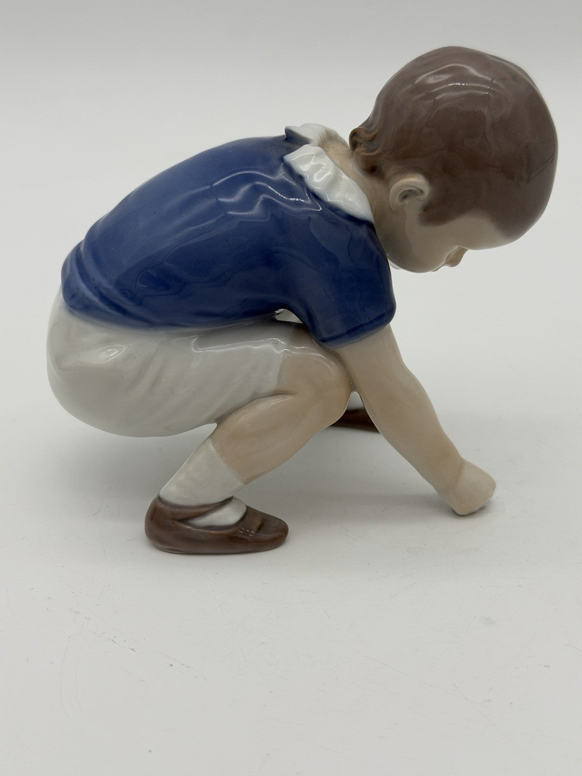 Bing Grondahl Denmark Porcelain #1636 Dickie Boy Figurine 4.25" Painted Vtg