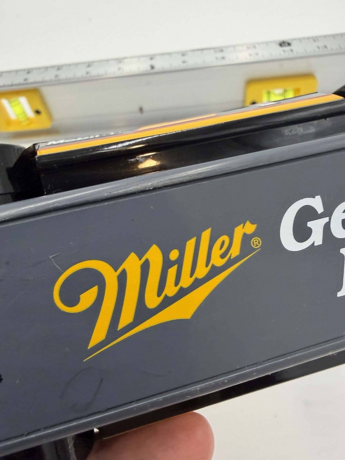Miller Genuine Draft NASCAR BEER Tap Handle Racing Car MGD