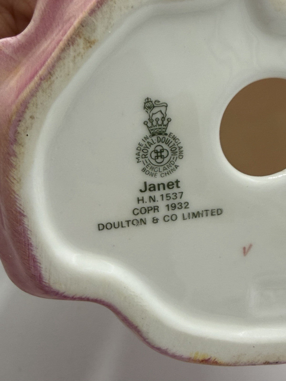 Vintage ROYAL DOULTON Bone China Figurine JANET England HN 1537 Post 1936