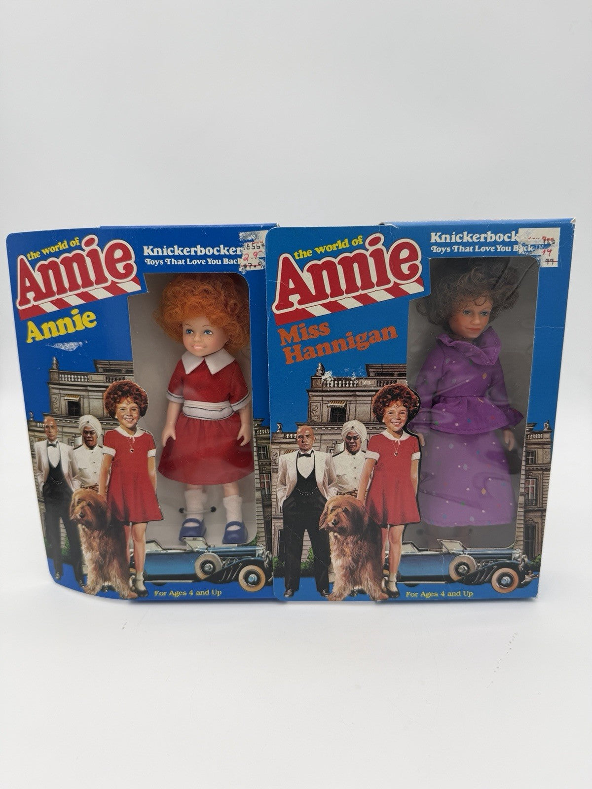 Rare Knickerbocker 1982 The World of Annie & Miss Hannigan Dolls Figurines Seald