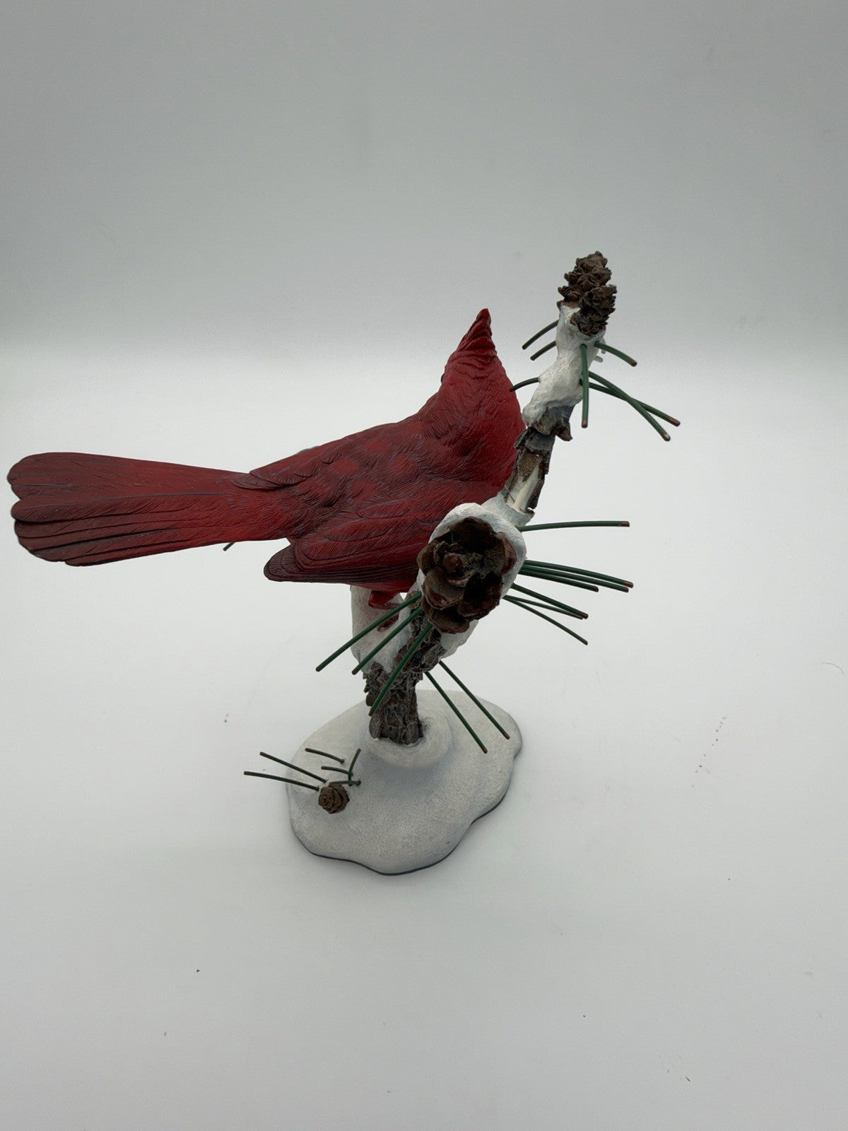 The Danbury Mint Winters Jewel Red Cardinal Bird Figurine Bob Guge Figurine