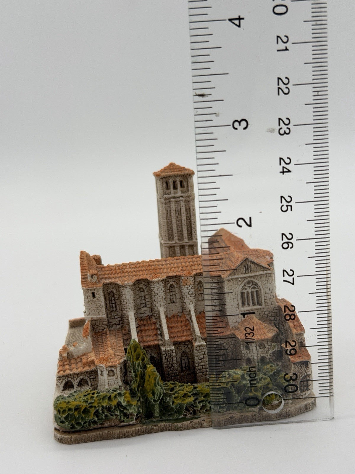 Assisi Italy Cathedral of San Rufino Miniature Hand Painted Building Vintage