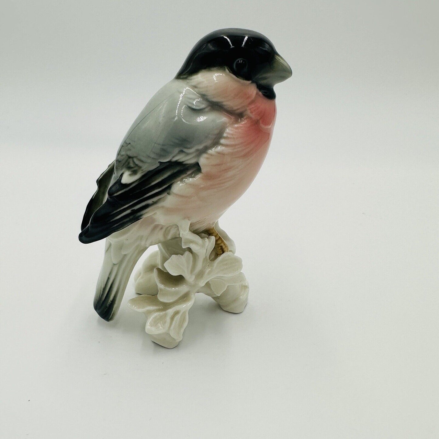 Karl Ens Bird Bullfinch Figurine Germany Antique Porcelain Statue Marked Rare