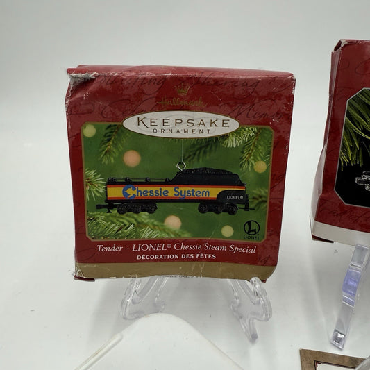 Hallmark Lionel Trains Pennsylvania Chessie Steam Locomotive Christmas Ornaments