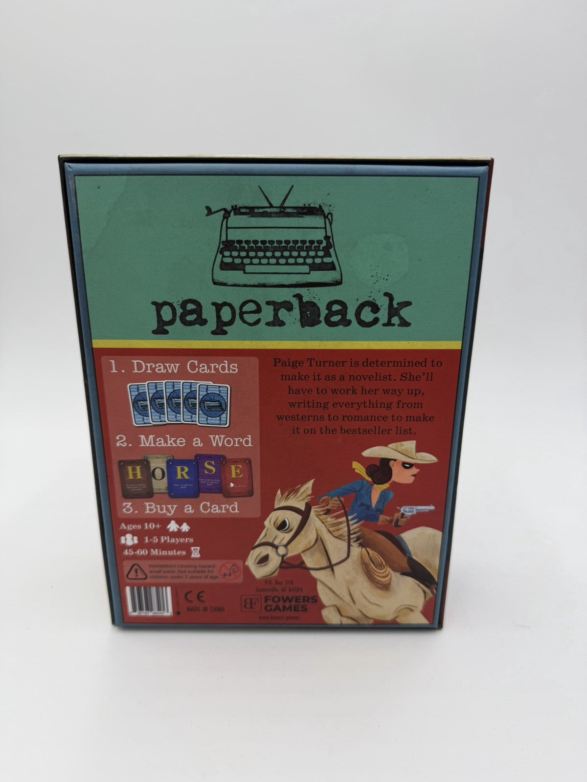 Paperback A Game by Tim Fowers 2020 Edition Board Card Game Complete