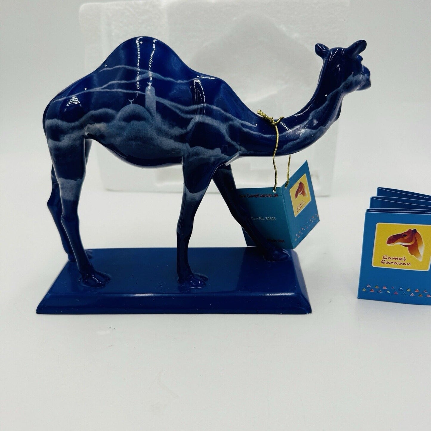 Camel Caravan # 39898 Heavenly Camel M & ArtWorks 2004 Ceramic Figurine Blue