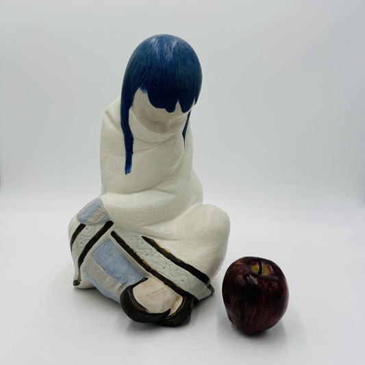 Lladro Spain Porcelain Inuit Girl Napping Sculpture Juan Huerta 2008 Lladró