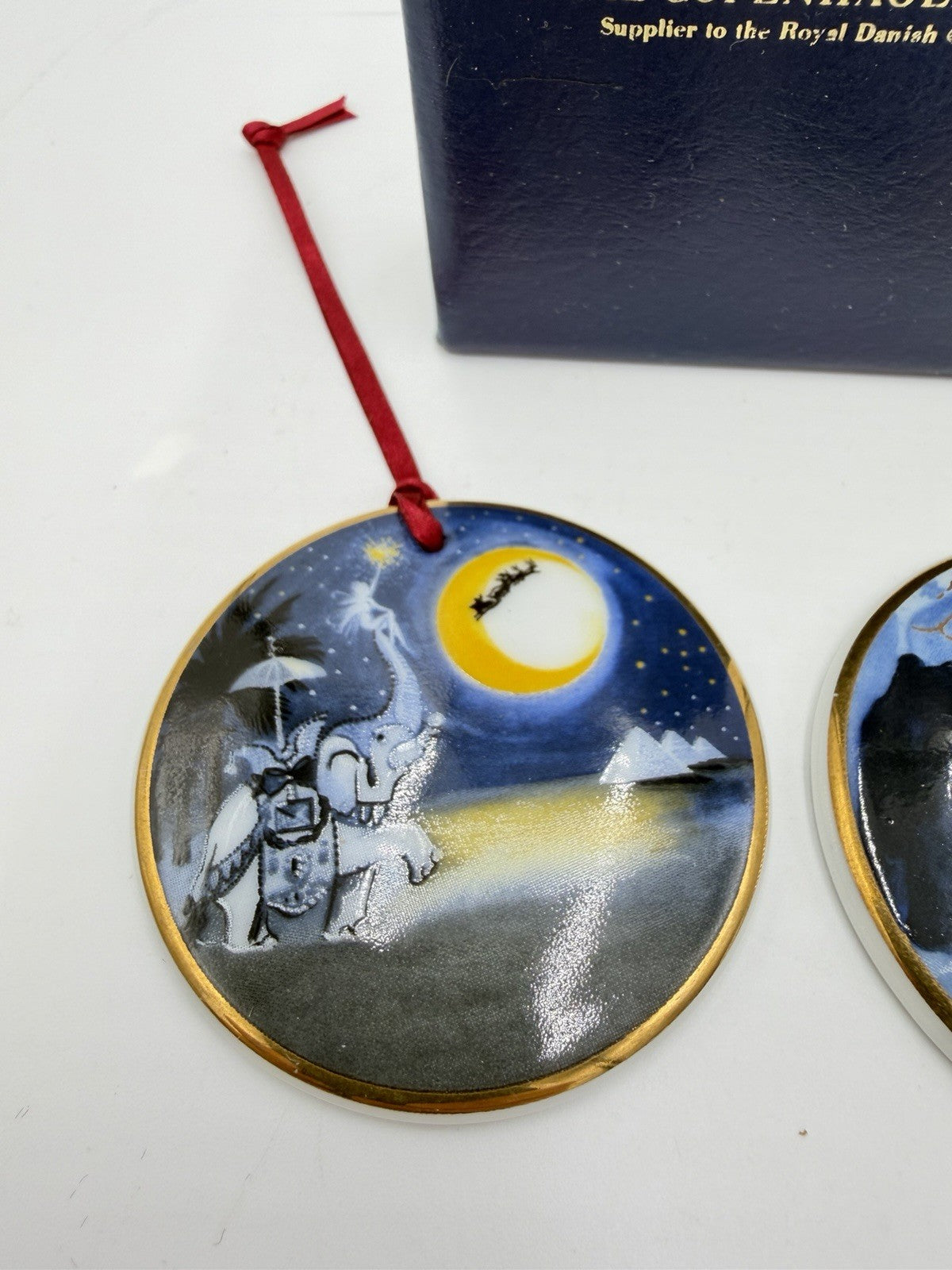 Royal Copenhagen Denmark Christmas Around The World 1996-1997 Porcelain Ornament