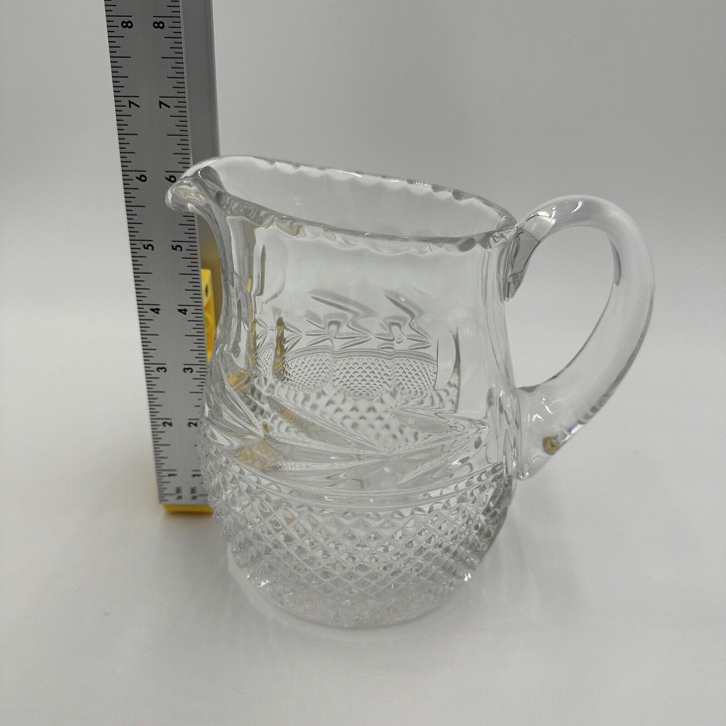 Galway Ireland Crystal Pitcher Leah Pattern Lead Clear Serveware Decor