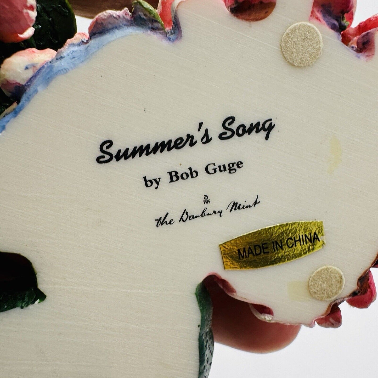 The Danbury Mint Summer’s Song Blue Bird Figurine By Bob Guge Vintage