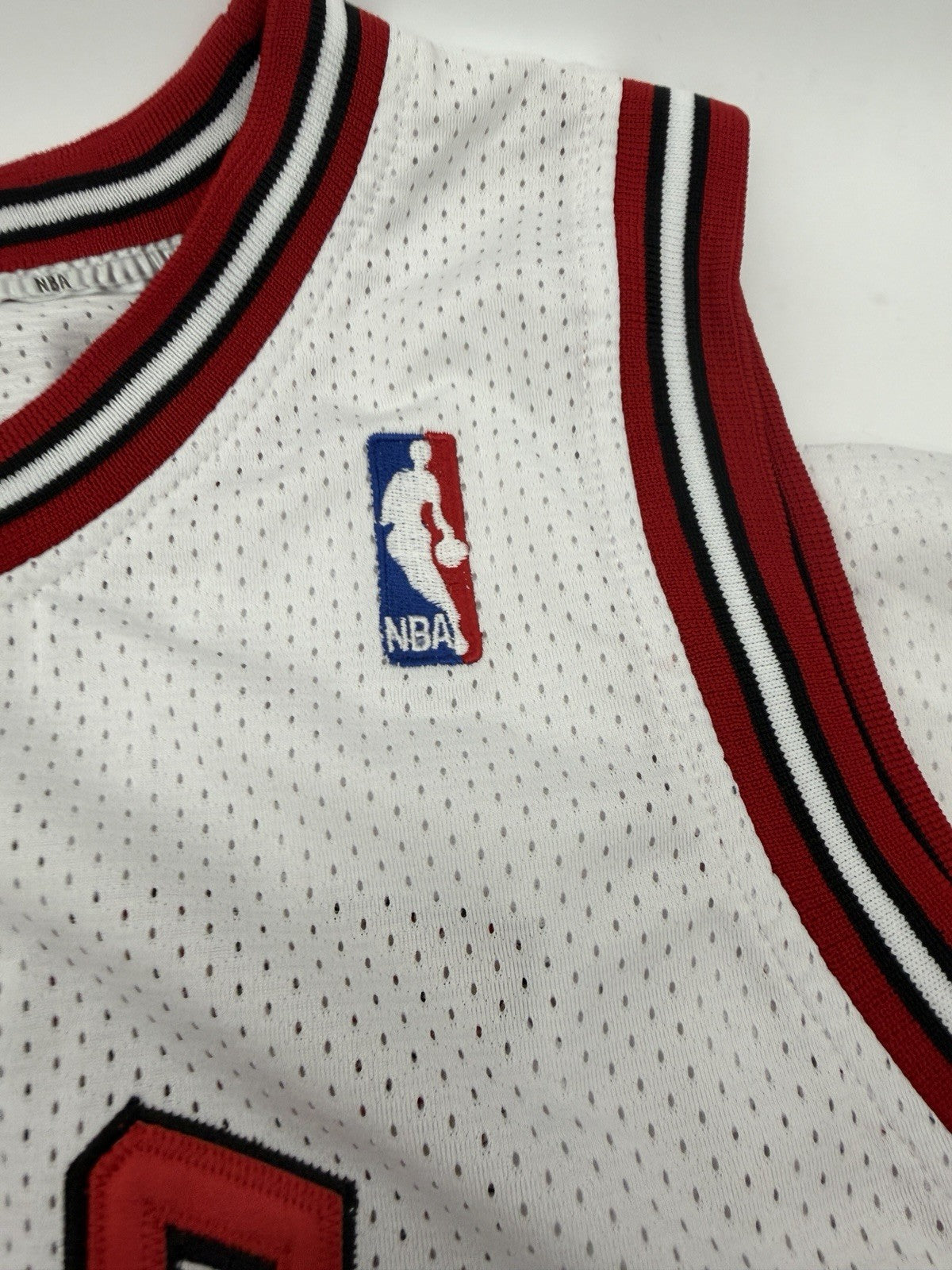 Addidas Chicago Bulls Carlos Boozer #5 NBA Basketball Jersey White Red Black 52
