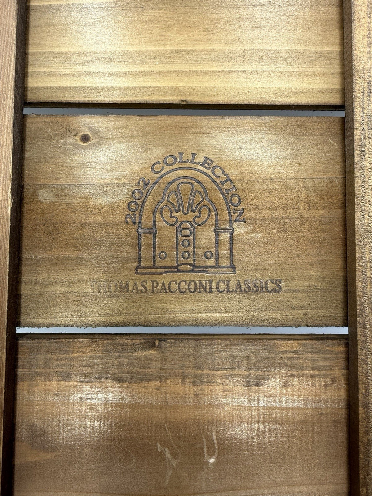 Vtg Thomas Pacconi Classics 2002 Teddy Bear Christmas Ornament Set 11 Wood Crate