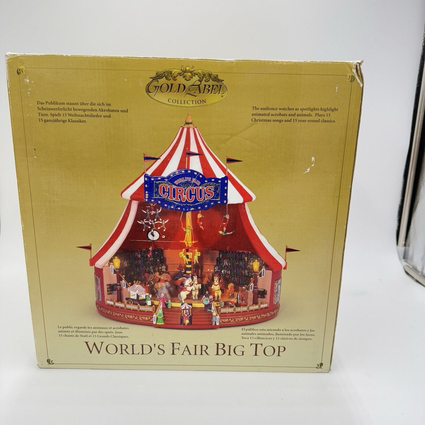 Mr Christmas The Gold Label Collection World's Fair Big Top Animated Circus Work