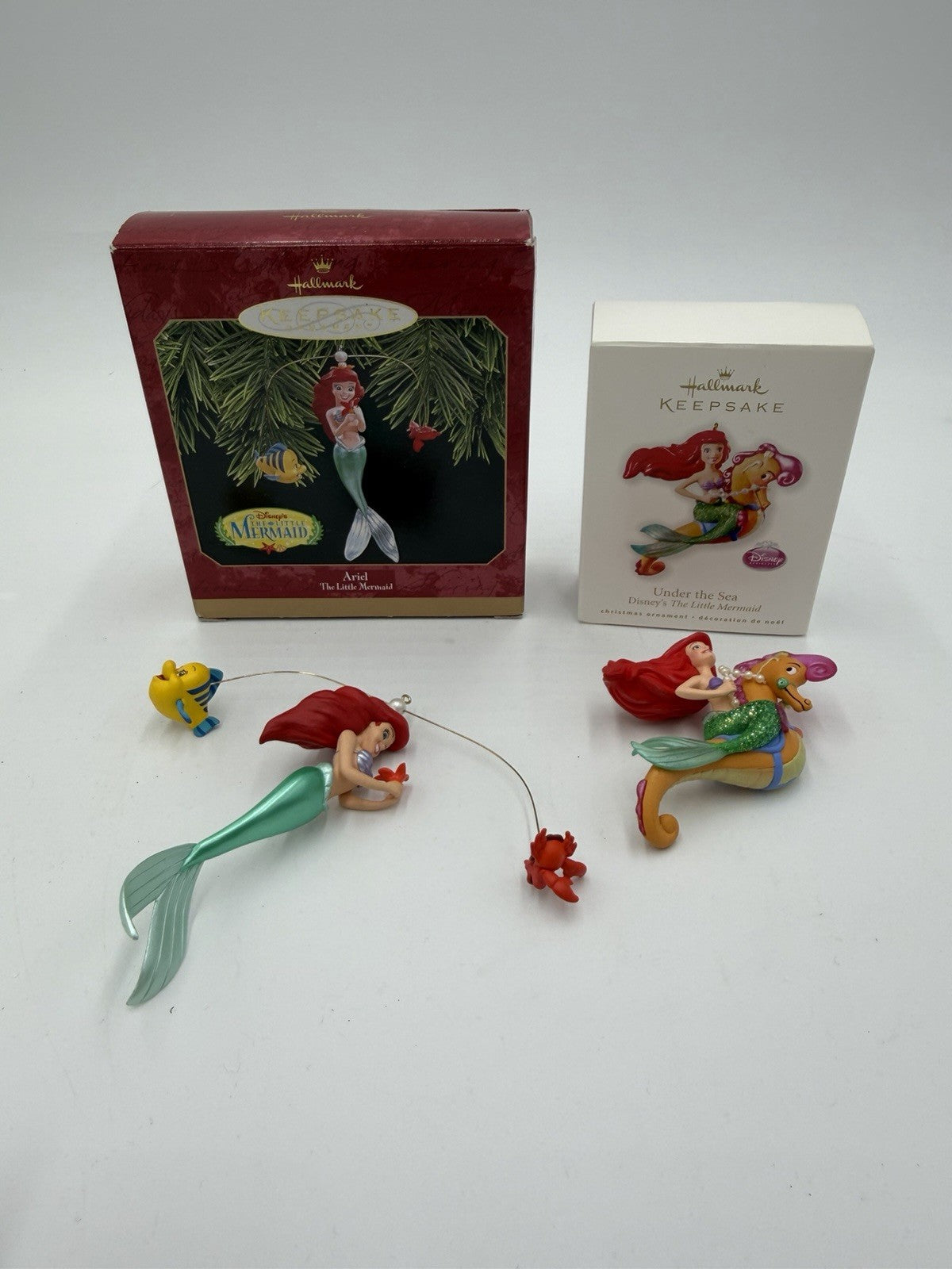 Hallmark Disney Little Mermaid Ariel & Under The Sea Christmas Ornaments