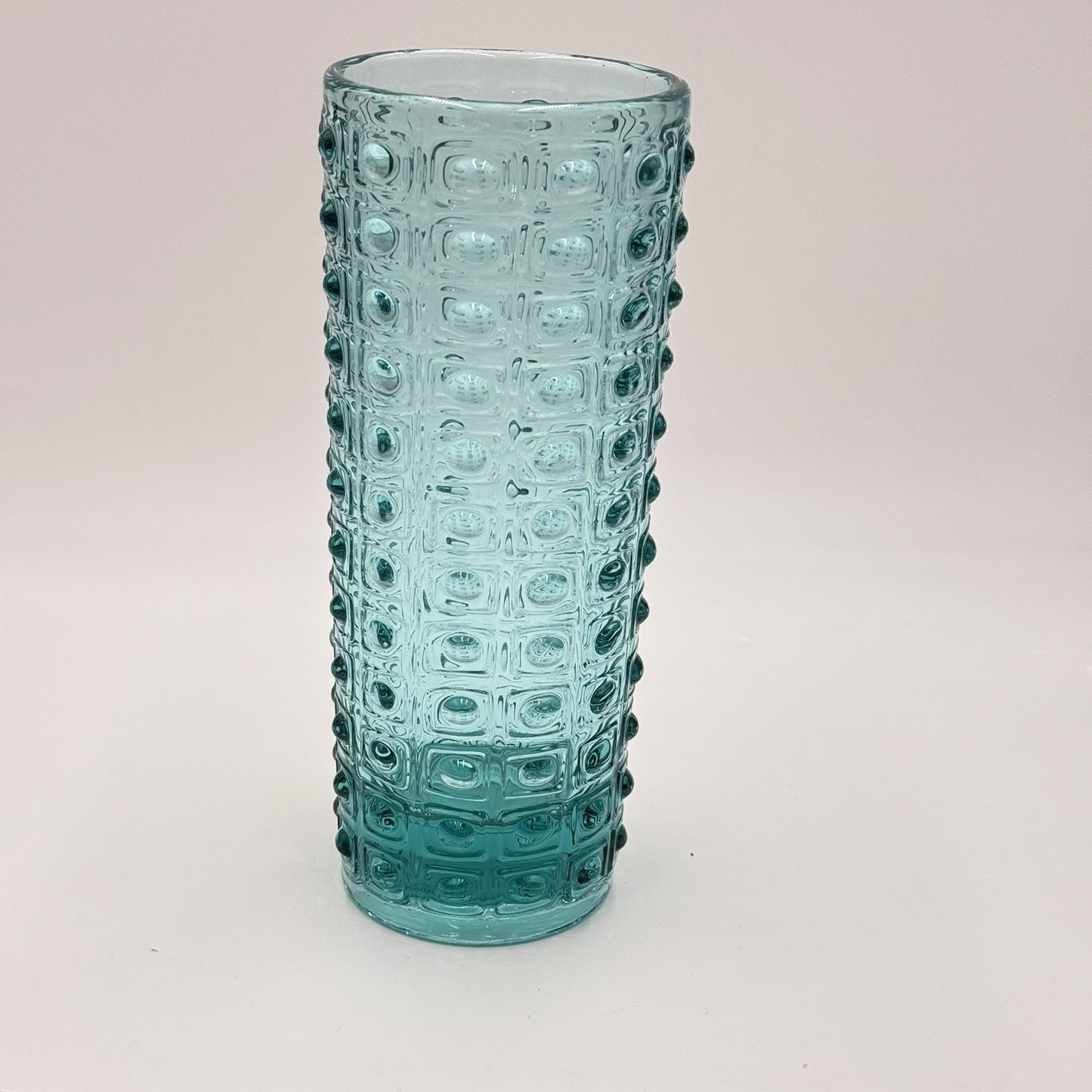MCM Sklo Union Art glass by Rudolf Jurnikl Rosice # 984/25  Vase 1950s Aqua