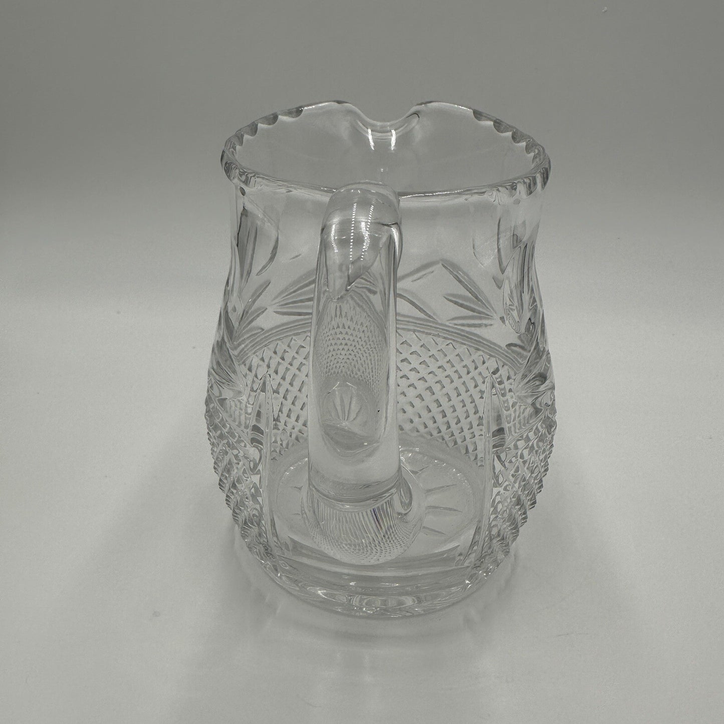 Galway Ireland Crystal Pitcher Leah Pattern Lead Clear Serveware Decor