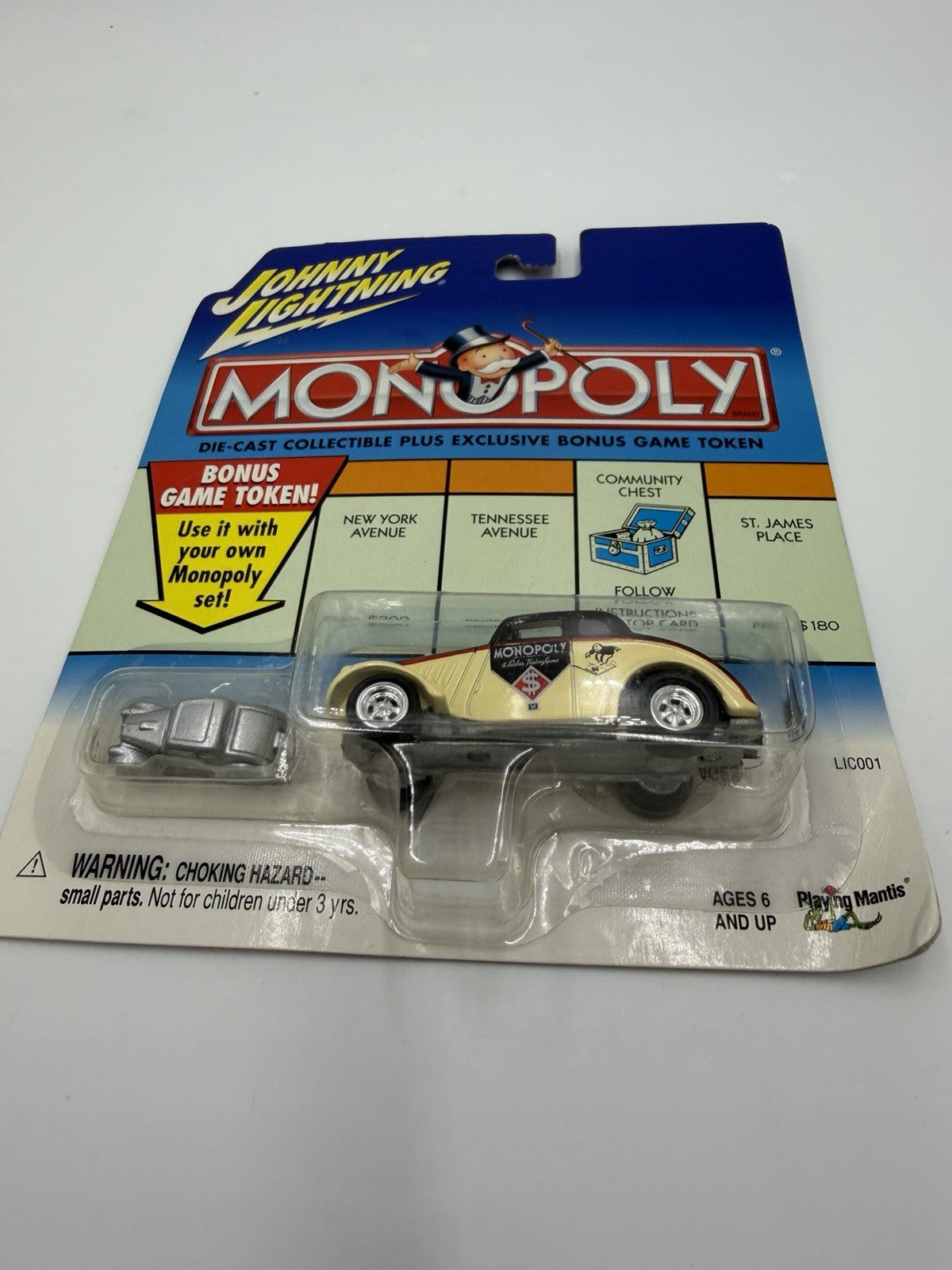 Johnny Lightning Die-cast  Monopoly Willys - With Game Token Car Sealed New