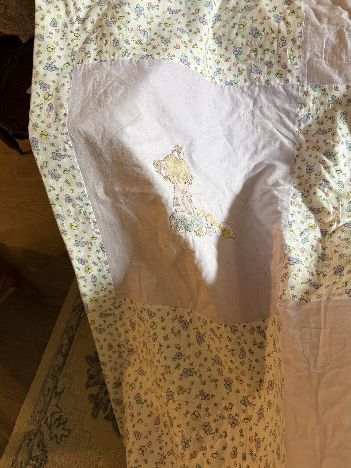 Precious Moments bedding PMI Spectrix patchwork cross-stitch comforter full
