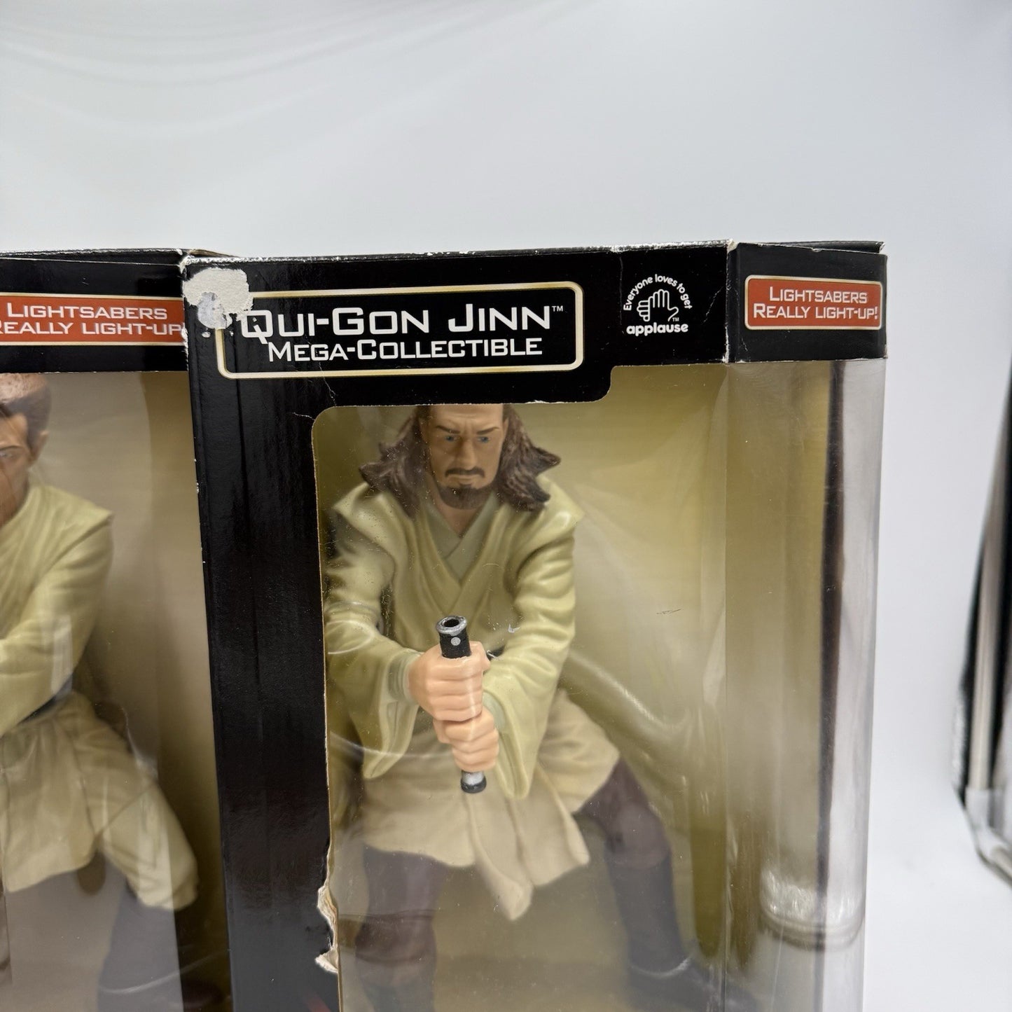 Star Wars Episode 1 Obi-Wan Kenobi /Qui-gon Jinn Mega Action Figurines 14”