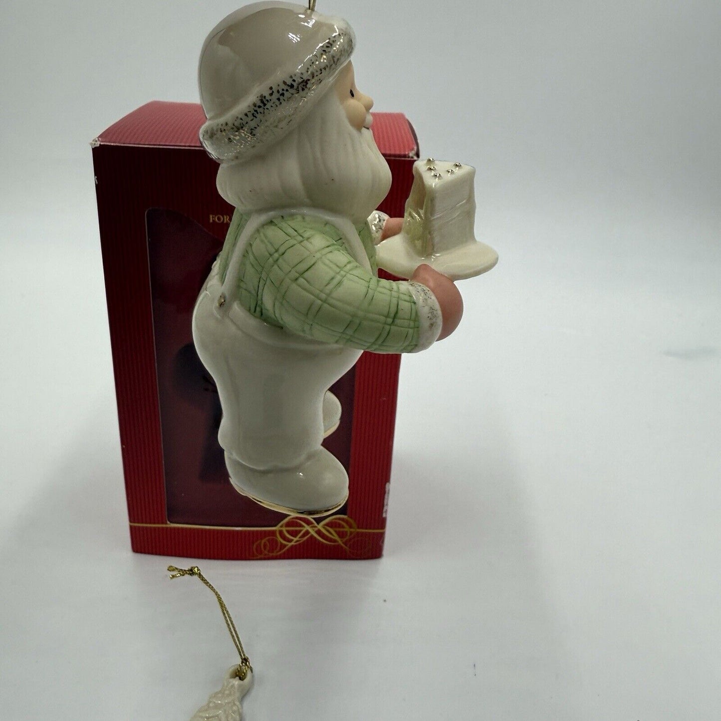 Lenox 2010 Santa's Sweet Celebration 10th Anniversary Ornament Box Porcelain