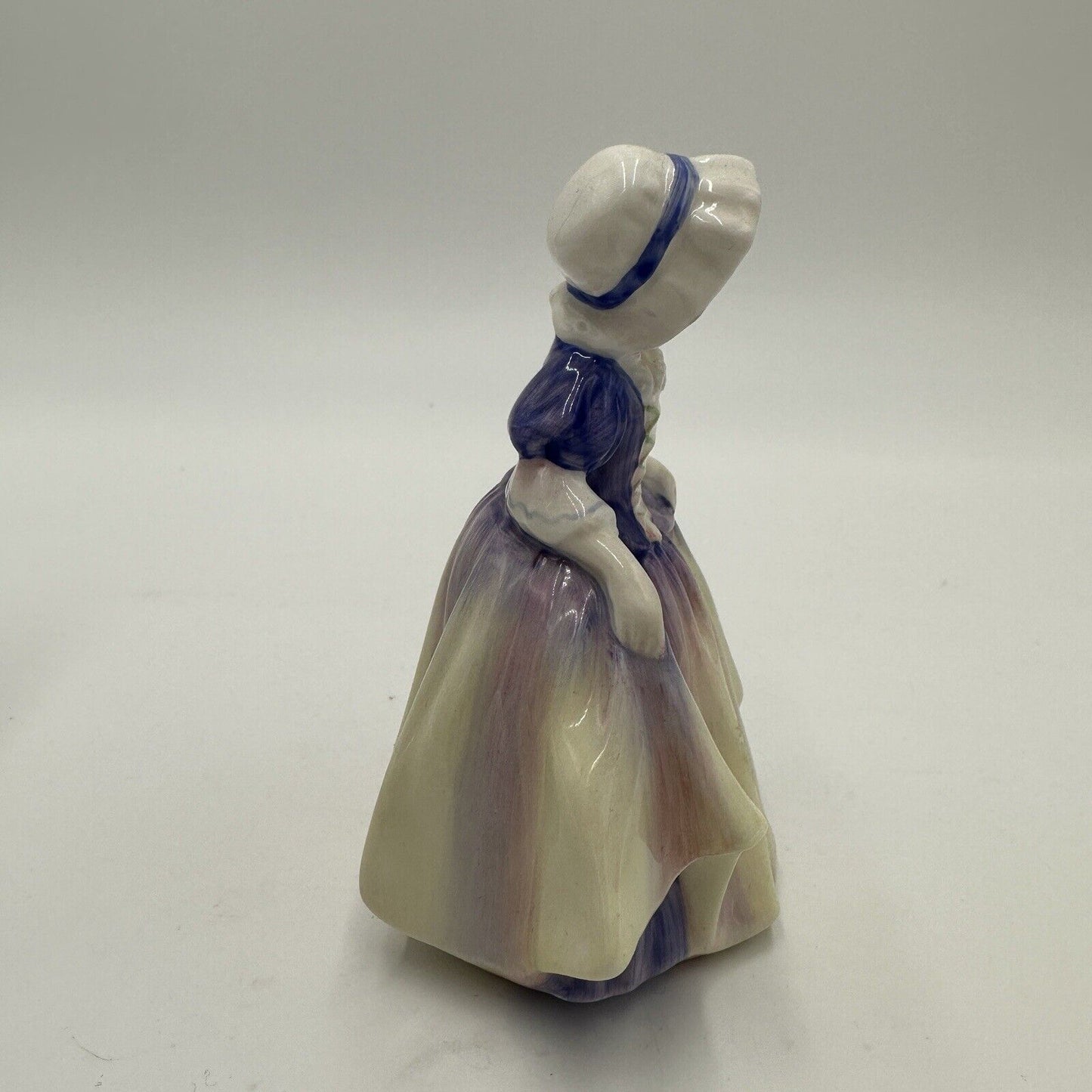 Royal Doulton Figurine Dinky Do Little Girl Pink Purple Dress White Hat HN1678