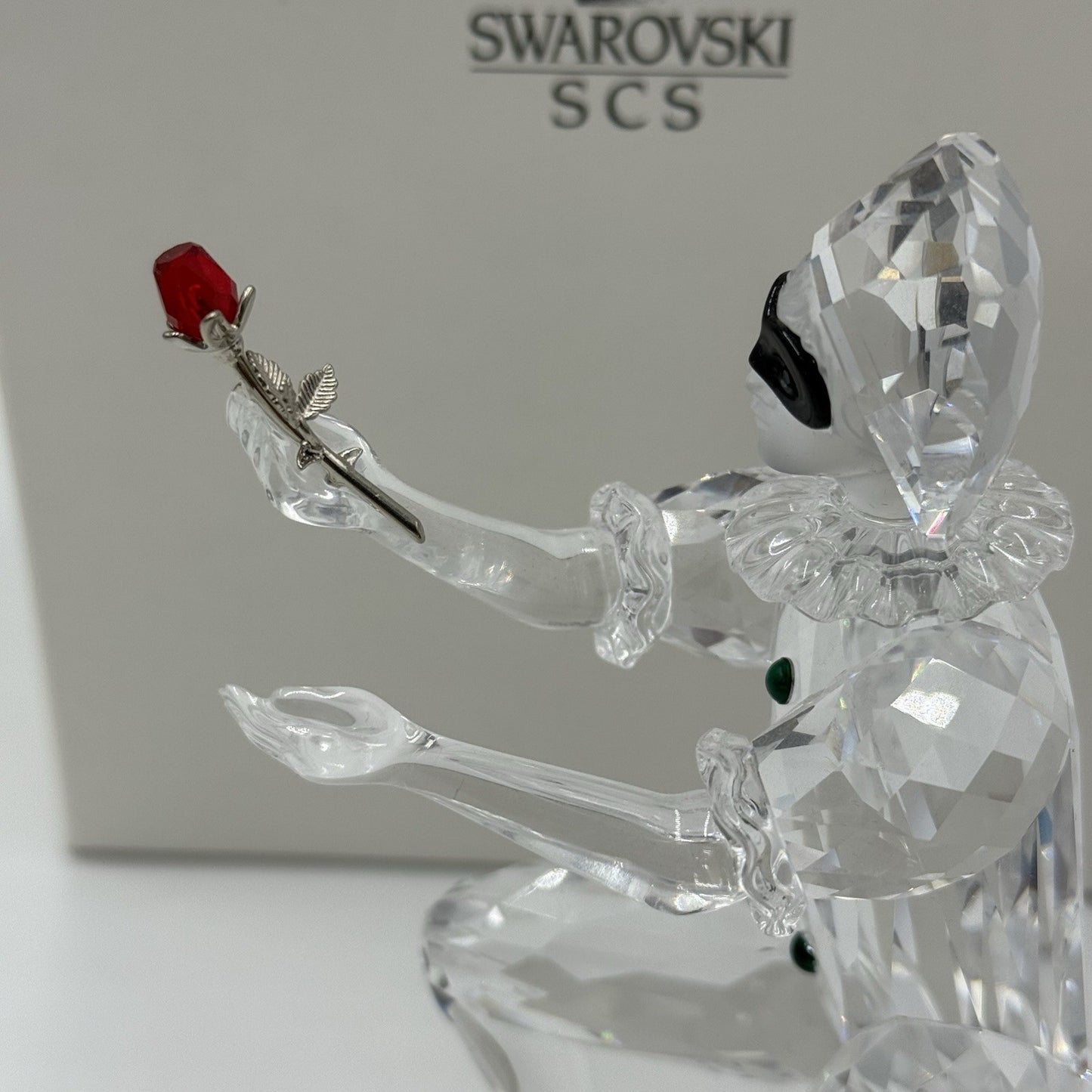 Swarovski Crystal Masquerade Harlequin 2001 SCS Annual Edition Austria Figurine